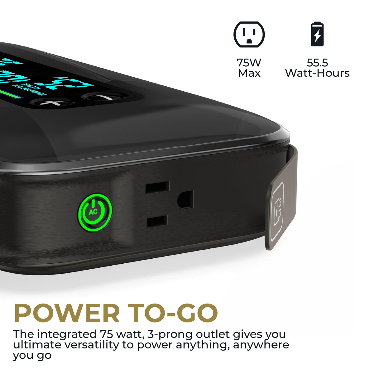 HALO large digital display and controls providing clear battery diagnostics