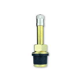 Haltec QS-500 front view showing brass push-through stem and labeling for quick replacement
