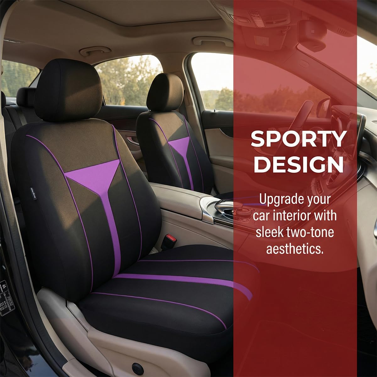 HAMOJUF rear bench cover installed protecting back seat surfaces