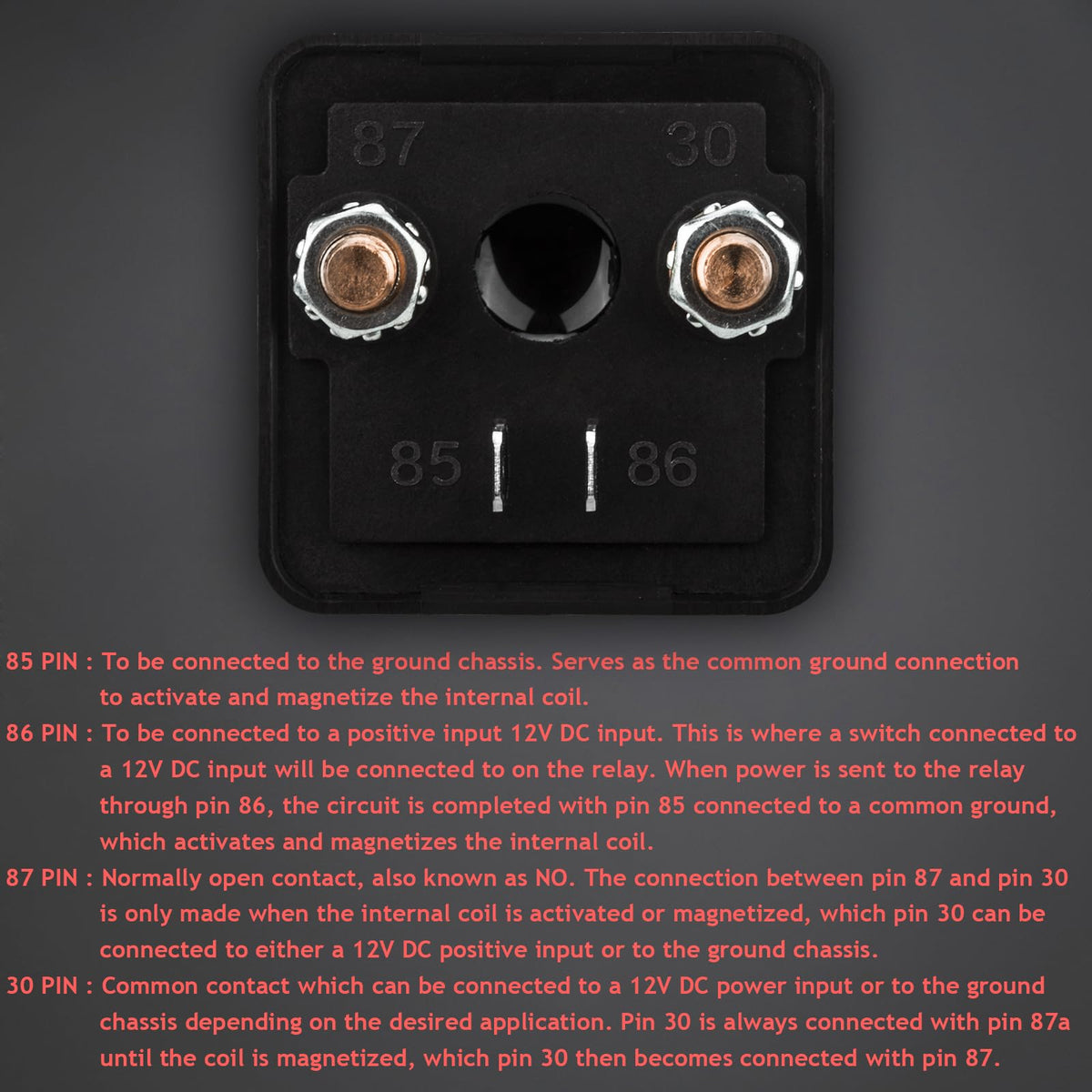 Hamolar relay gasket and terminals set ready for quick sealed installation