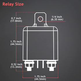 Hamolar relay held in hand for size comparison and easy fitment reassurance