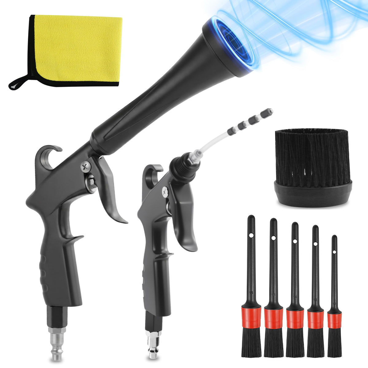 HANDY Tornado front view showing compact aluminum body and ergonomic grip benefit quick handling