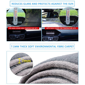 HanLanKa cover installed in Toyota 4Runner showing reduced windshield glare benefit