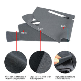 HanLanKa detailed vent cutouts keeping A/C and sensors accessible and safe