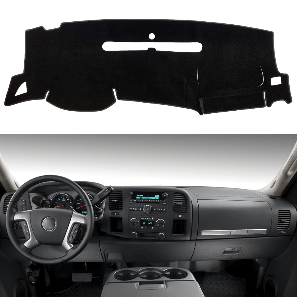 HanLanKa front view of dash cover showing clean fit and protection