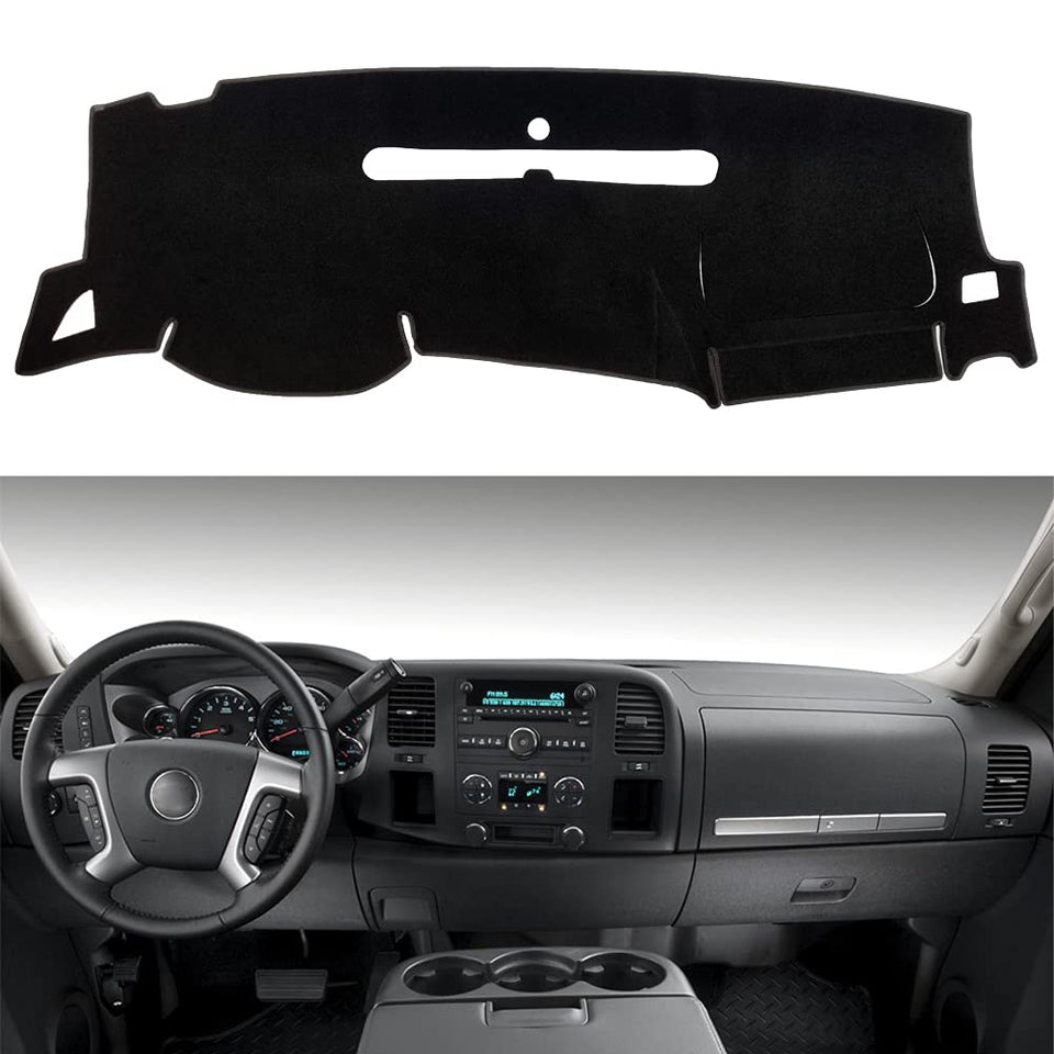 HanLanKa front view of dash cover showing clean fit and protection