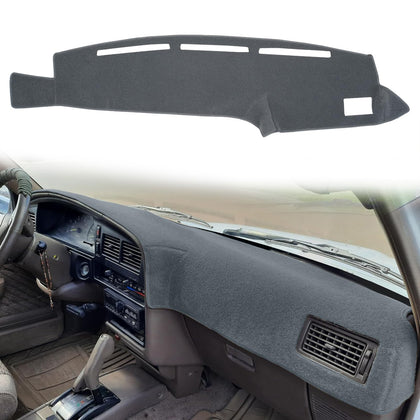 HanLanKa dashboard cover front view showing clean dark gray fit and protection