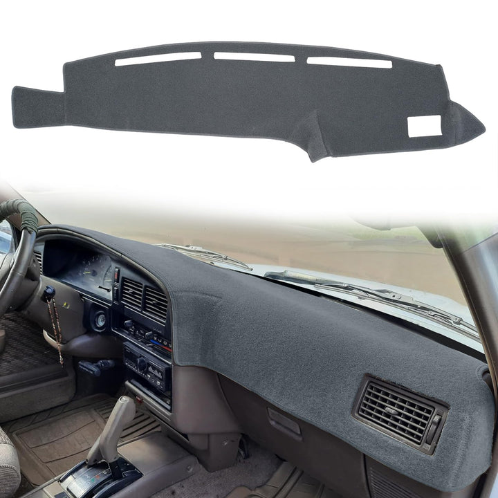 HanLanKa dashboard cover front view showing clean dark gray fit and protection