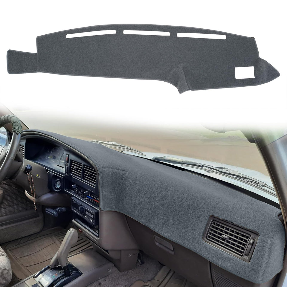 HanLanKa dashboard cover front view showing clean dark gray fit and protection