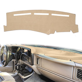 HanLanKa beige dash cover front view showing clean fit and protection