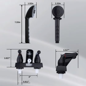 hansengroe close-up of dual knobs and diverter, precise control and leak resistance