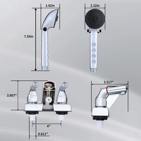 hansengroe handheld showerhead close-up showing spray face and durability