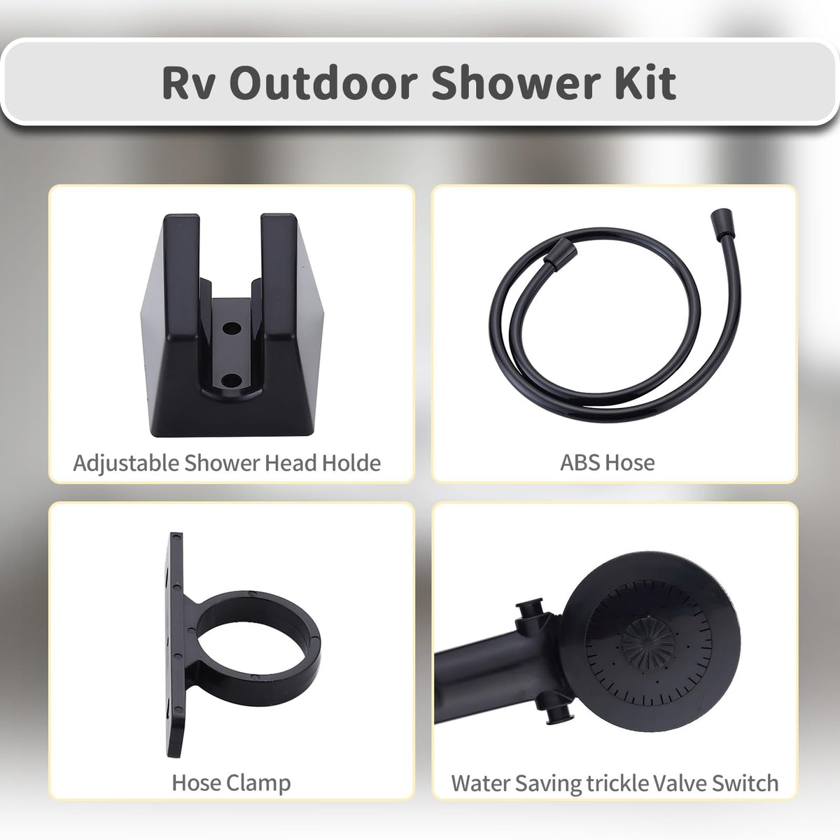 hansengroe handheld showerhead close detail, ergonomic grip for convenient rinsing