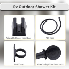 hansengroe handheld showerhead close detail, ergonomic grip for convenient rinsing
