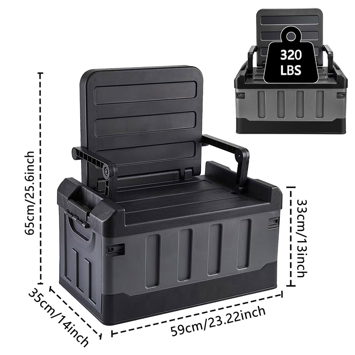 HAOFALUC side profile folded flat for compact space saving