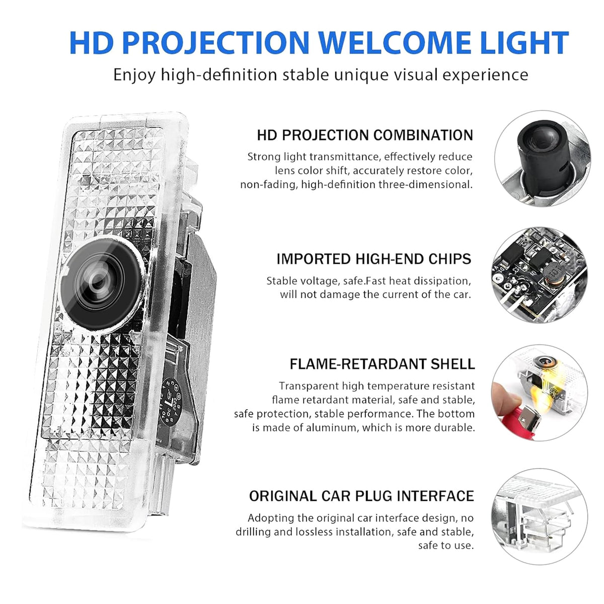 HAOGI aluminum shell and heat sink detail demonstrating fast heat dissipation