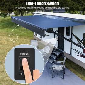 Haoguo close-up of IP68 button for reliable wet-weather control