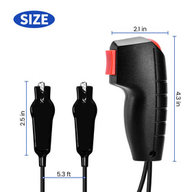 Haoguo connected to battery terminal illustrating secure starter connection benefit
