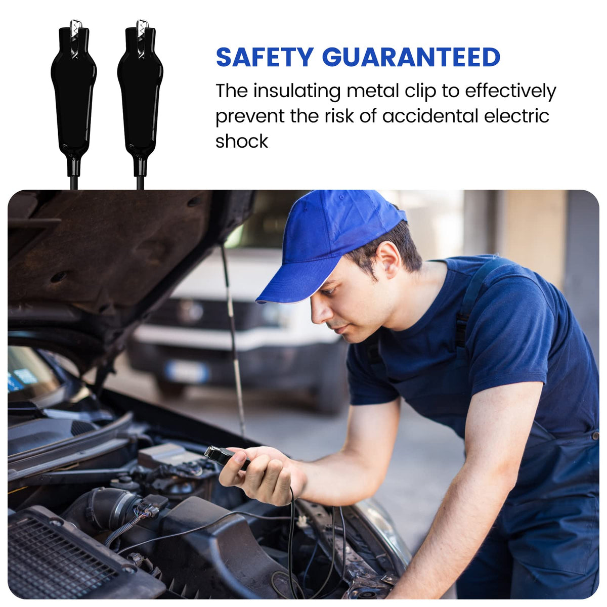 Haoguo six-foot cable stretched for safe distance from engine bay benefit