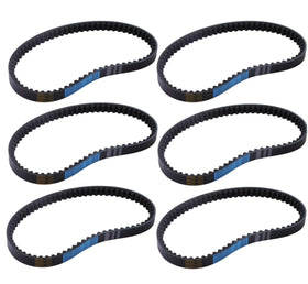 Haokixin front packaging showing six replacement belts and clear labeling for quick identification and savings