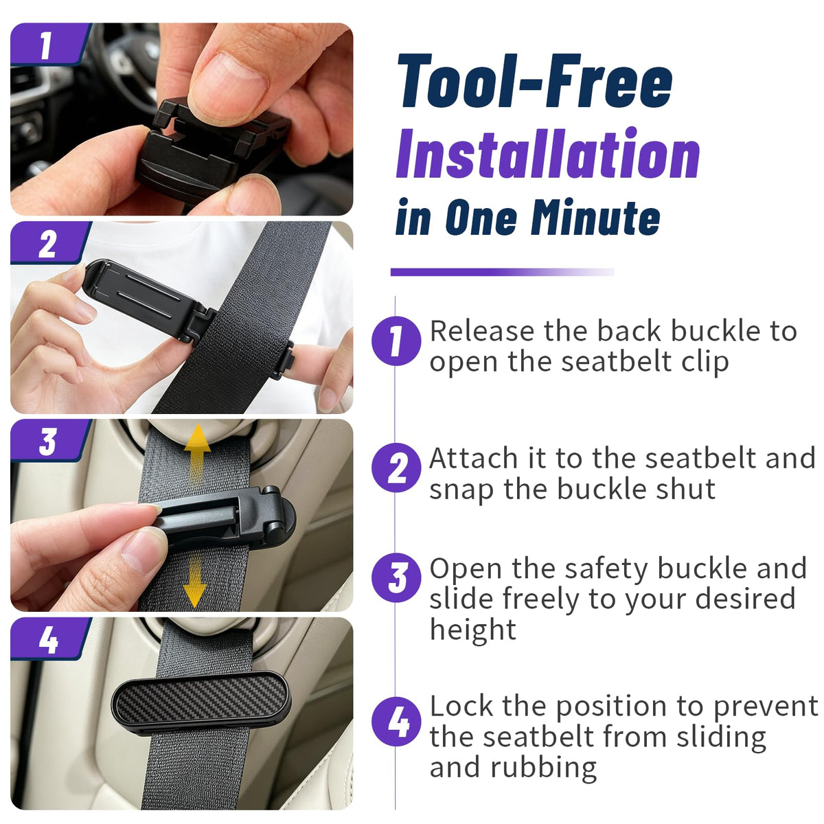 HAONINYUE clip held in hand showing compact size and easy installation benefit