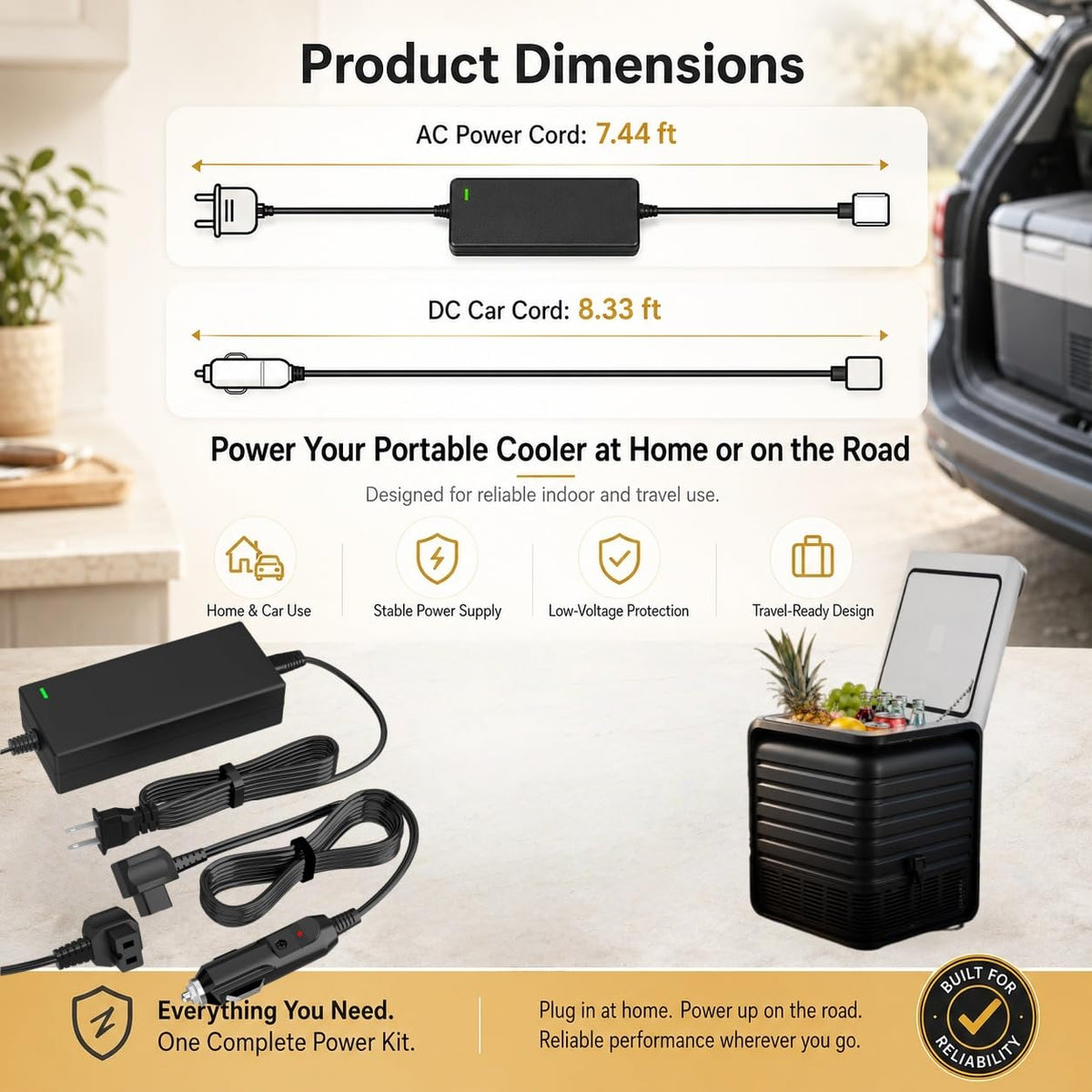 haoranli home wall outlet setup powering a fridge for easy indoor use