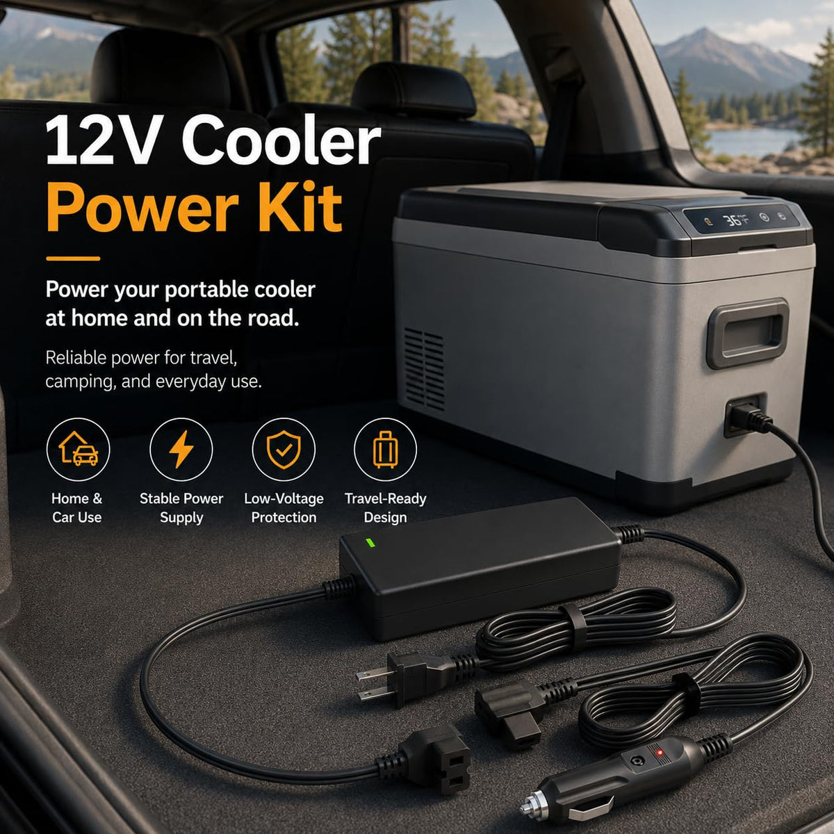 haoranli in car usage powering a portable fridge for travel convenience