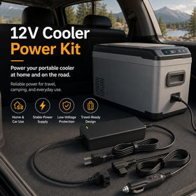 haoranli in car usage powering a portable fridge for travel convenience