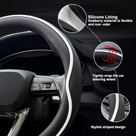 HAOTULE being fitted onto a steering wheel for quick installation