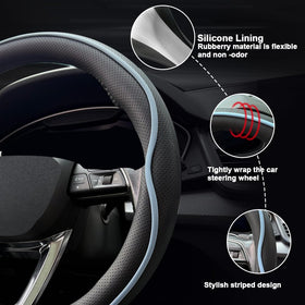 HAOTULE installed on steering wheel demonstrating perfect fit benefit