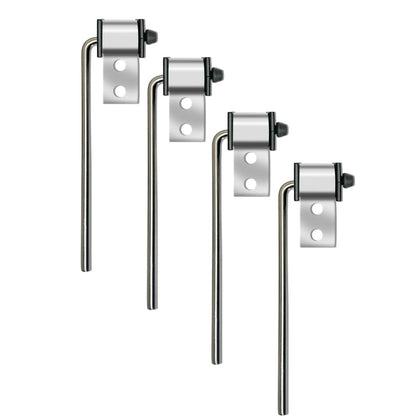 HAOXAOON front packaging showing four stainless hanger rods and benefits