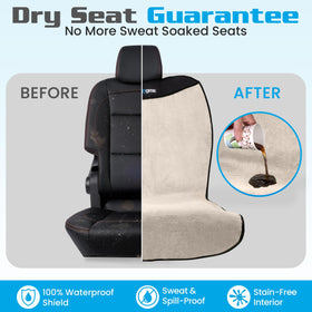 HAPPEGEAR Happeseat close-up texture highlighting waterproof fabric benefit