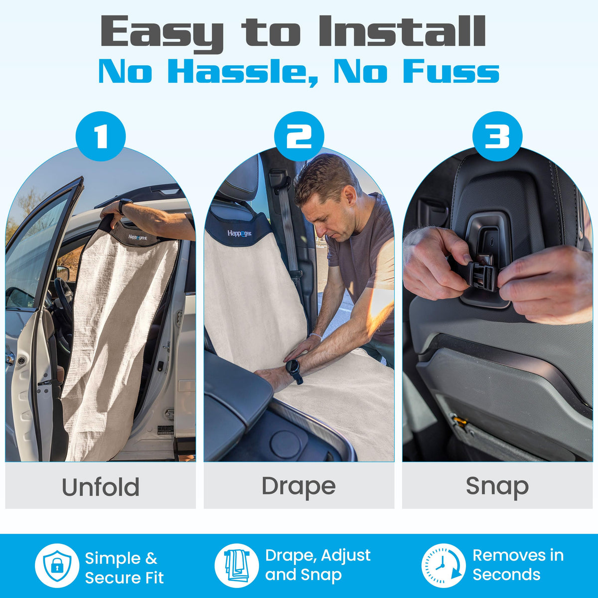 HAPPEGEAR Happeseat folded compactly for storage, easy to carry benefit