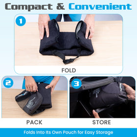 HAPPEGEAR headrest strap and buckle detail for quick install security
