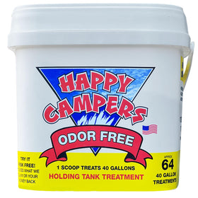 Happy Campers front label showing product and benefits in clear view