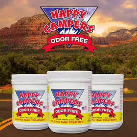 happy campers opened packaging showing contents for straightforward dosing