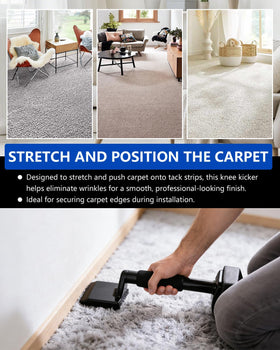 HAPPYER tools in use on stairs demonstrating controlled stretching and safe tucking