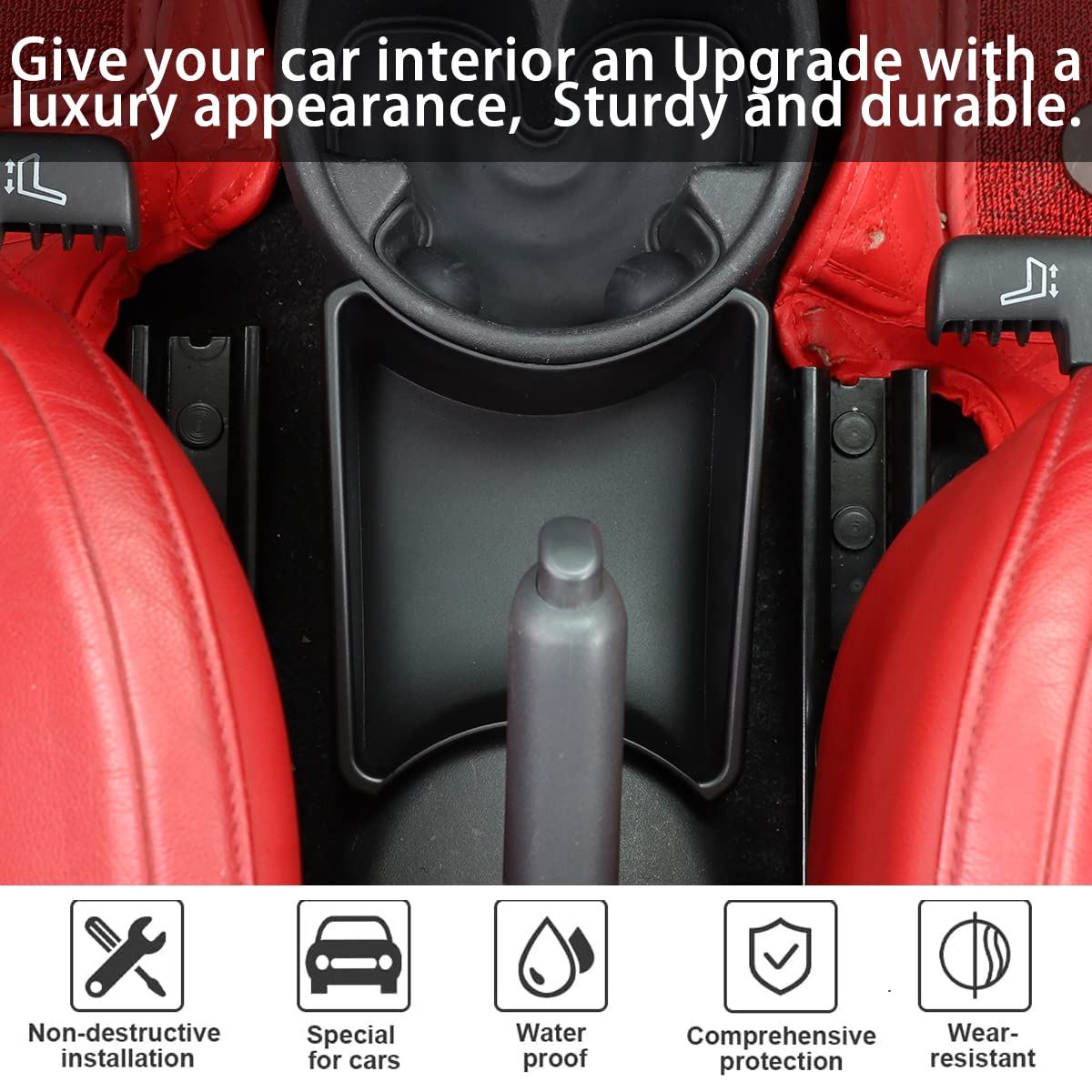 HAPPYHORSE installed beside handbrake demonstrating secure fit