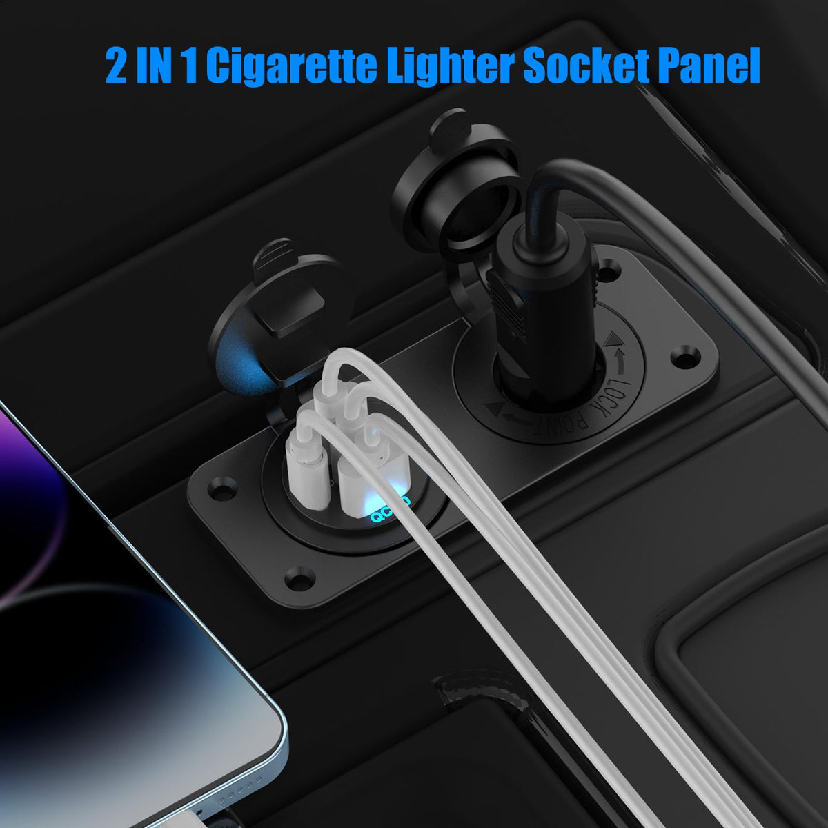 Hapytrip charging multiple devices illustrating simultaneous charging convenience