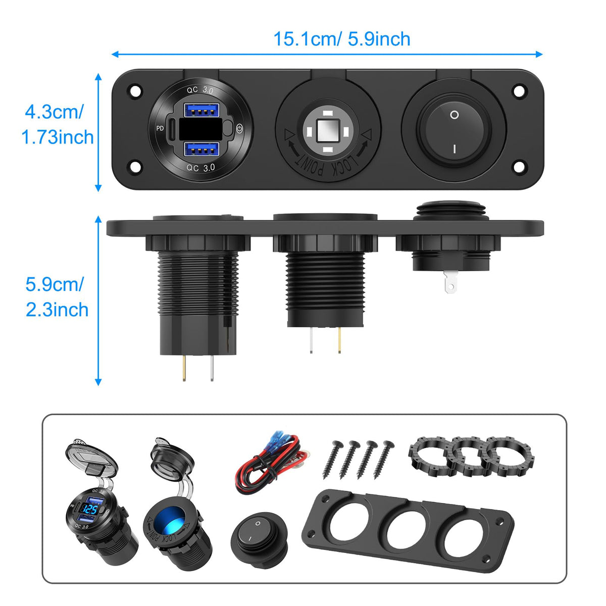 Hapytrip scale comparison hand held showing compact size for tight spaces