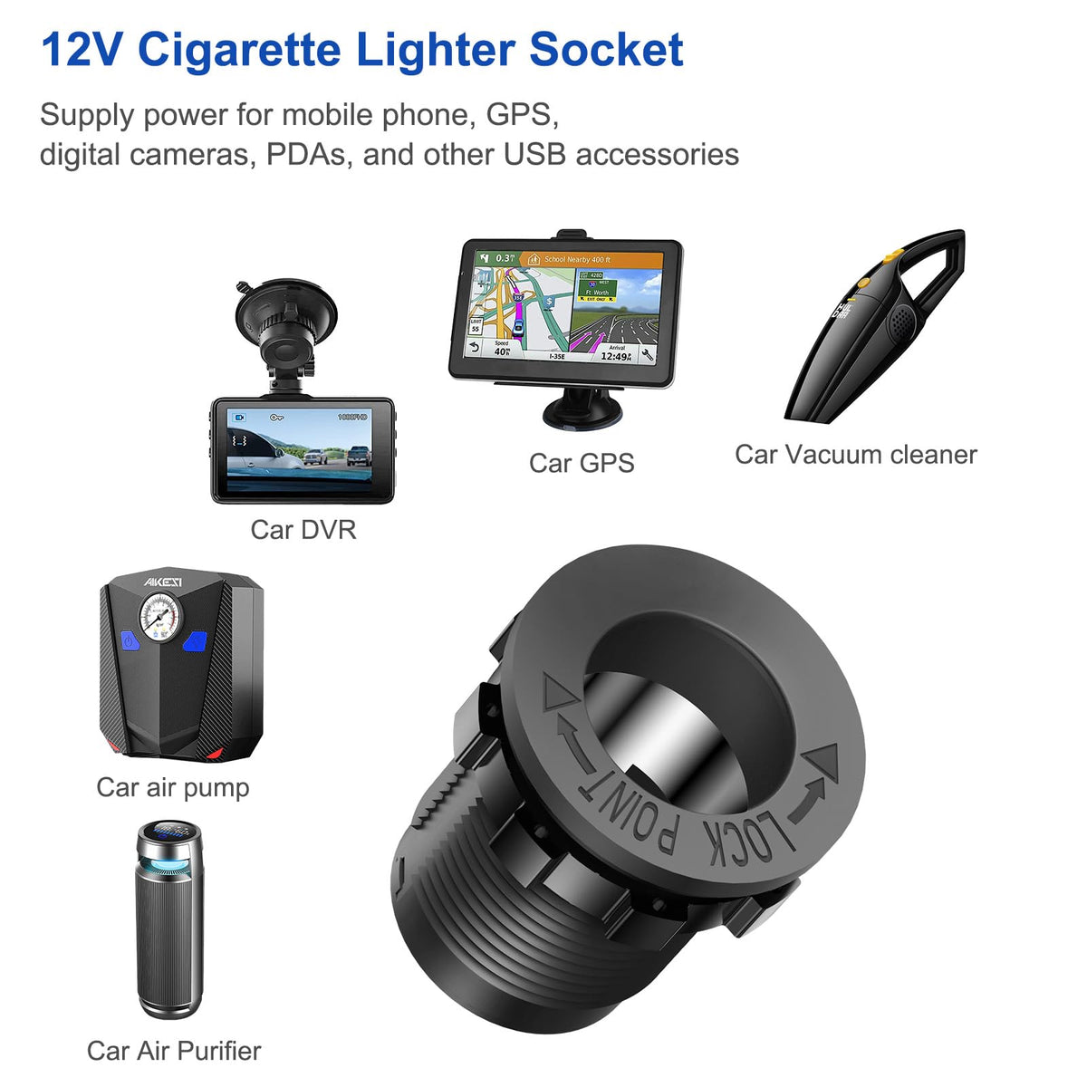 Hapytrip USB ports detail showing PD3.0 and dual QC3.0 for fast multi-device charging