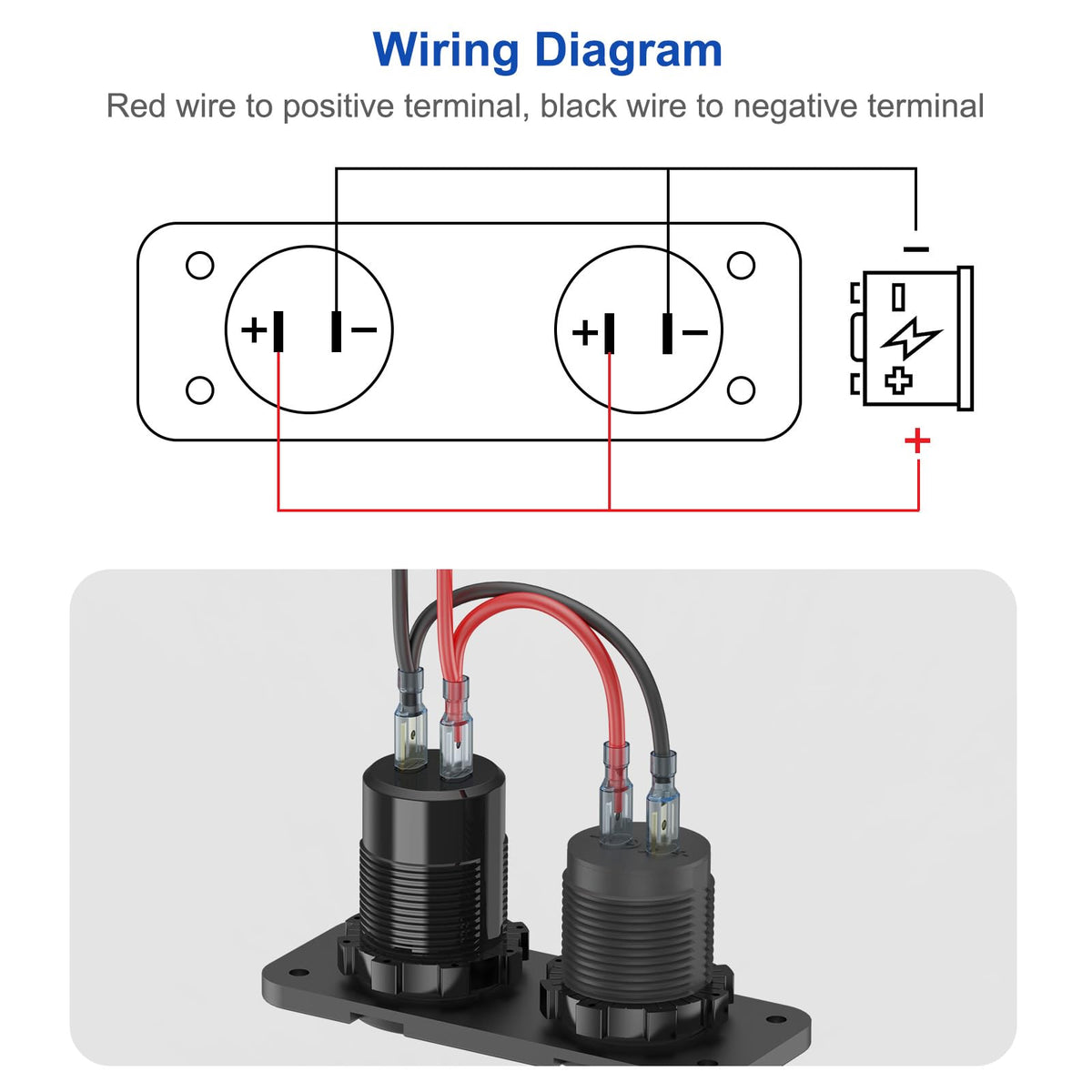 Hapytrip wiring and terminals included in kit for straightforward DIY installation