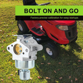 Harbot carburetor installed on Kohler engine demonstrating bolt-on fit benefit