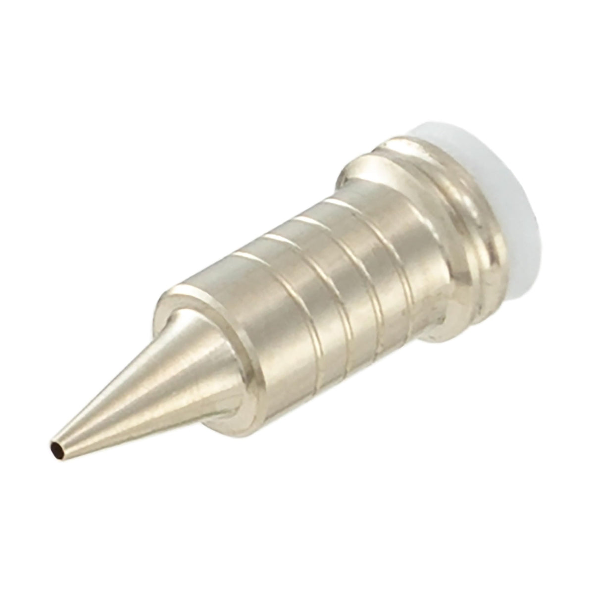 Harder & Steenbeck nozzle close-up showing seal, ensures precise atomization