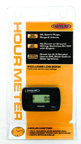 Hardline Products HR-8063-2 front face showing clear hour display and mounting bezel, durable gauge