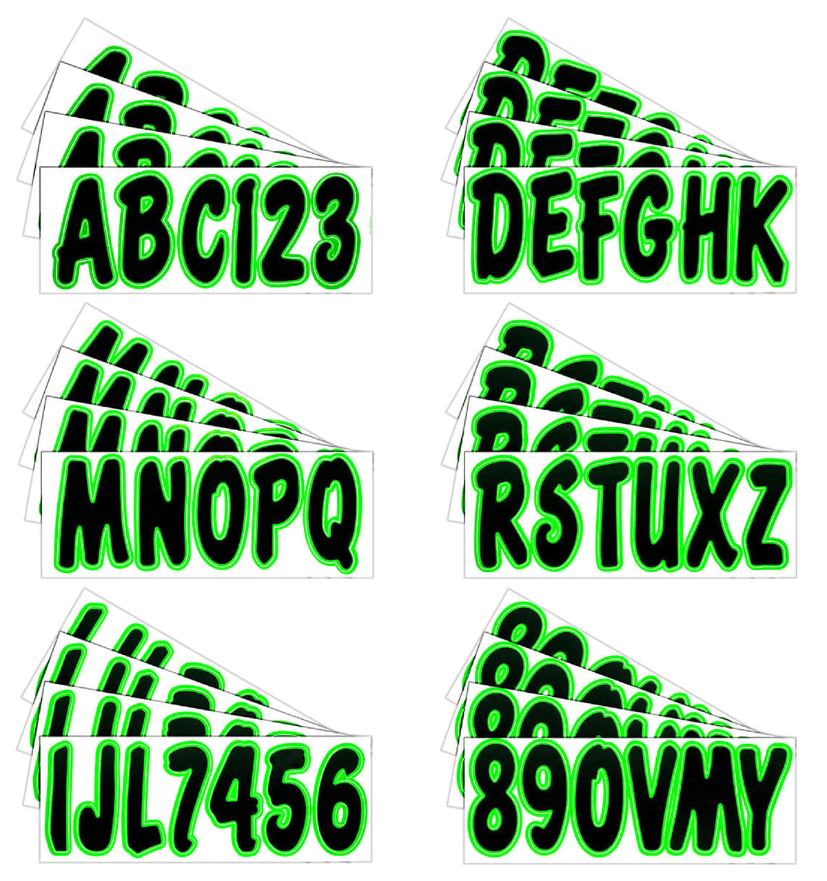 Hardline Products close-up of decal texture highlighting durable UV-gloss finish