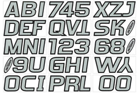 Hardline Products front packaging showing full decal kit and clear contents, ready to apply