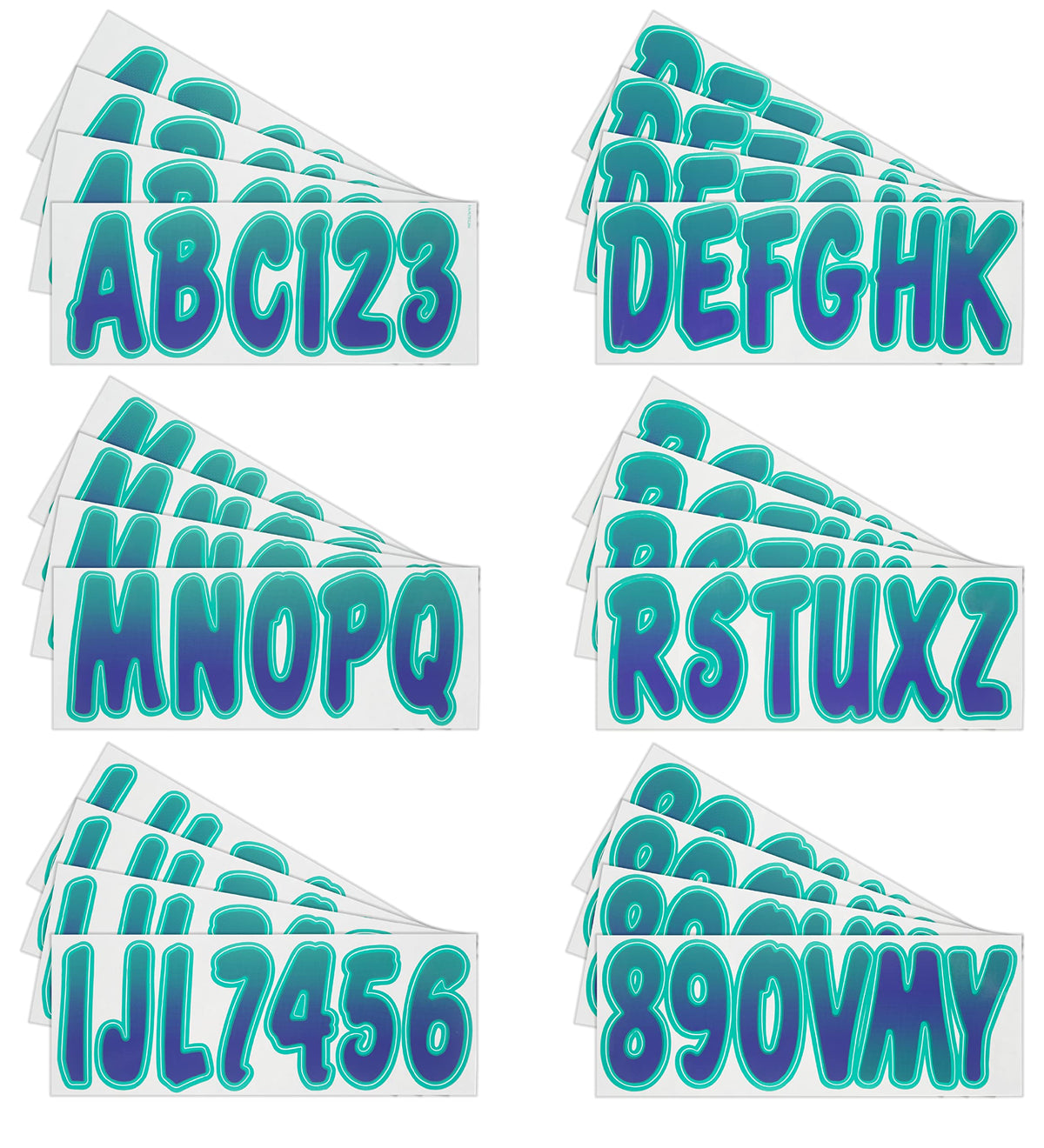Hardline Products close-up of purple-to-teal gradient showing durable gloss finish