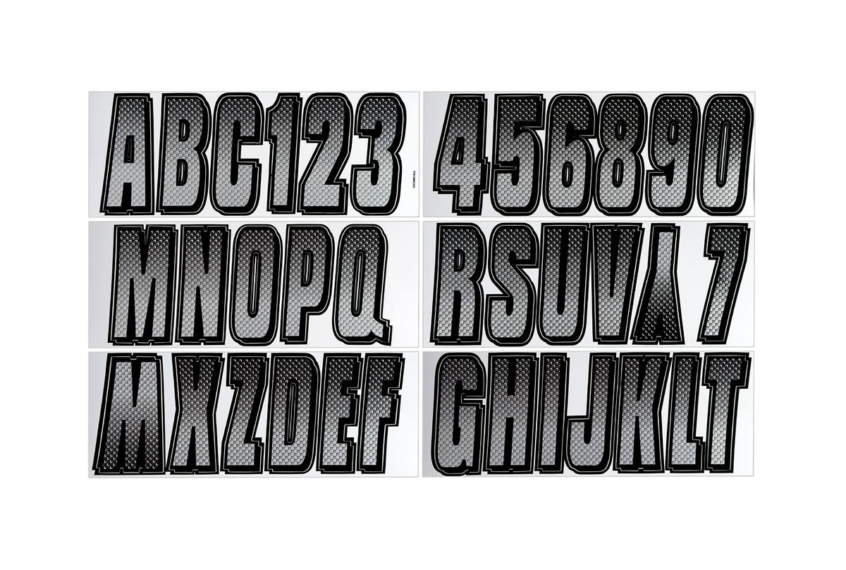 Hardline Products sheet layout showing full decal set and clear organization for easy selection