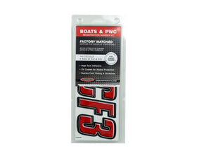 Hardline Products applied registration on boat hull, high-contrast legibility benefit
